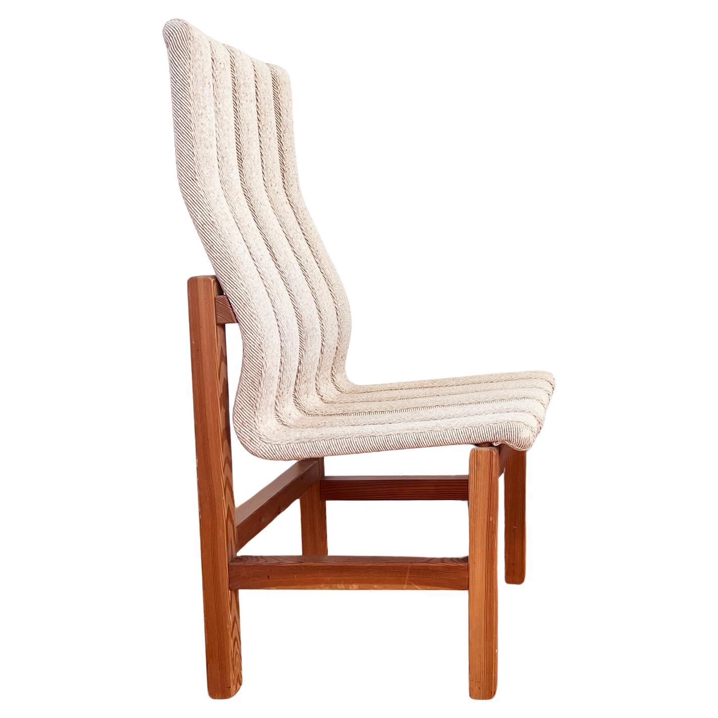Jan Ekselius Style Postmodern Scandinavian Accent  Lounge Chair, 1970s (2 avail) For Sale