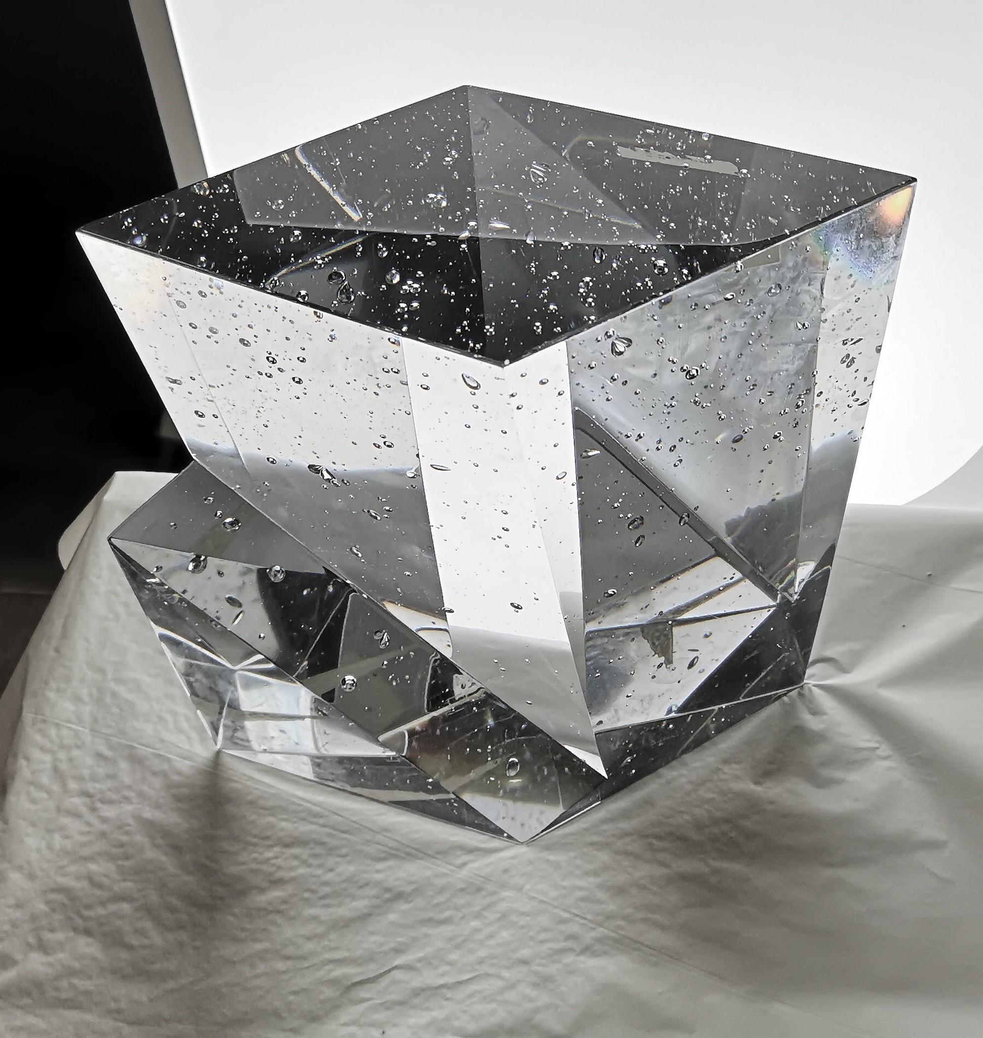 Jan Exnar, Czech Crystal Monolith with Undercut Step, 1998 1