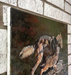 Brothers Wolf, Oil Painting