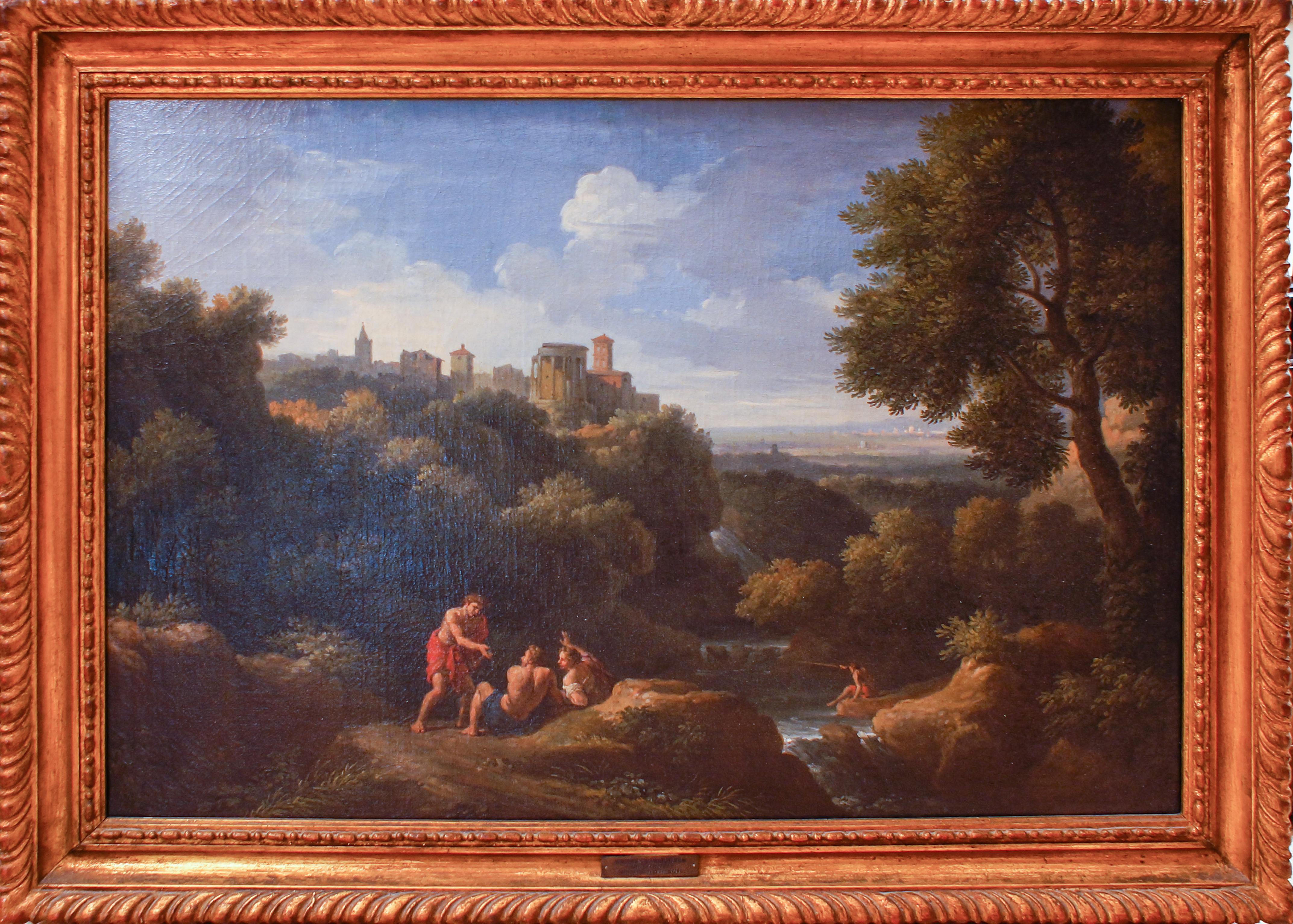 Pair of Roman Landscapes - by J.F. Van Bloemen - 18th Century - Painting by Jan Frans van Bloemen (Orizzonte)