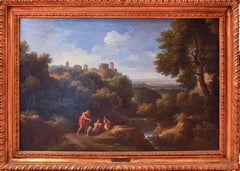 Paire de paysages romains - par J.F. Van Bloemen - 18e siècle