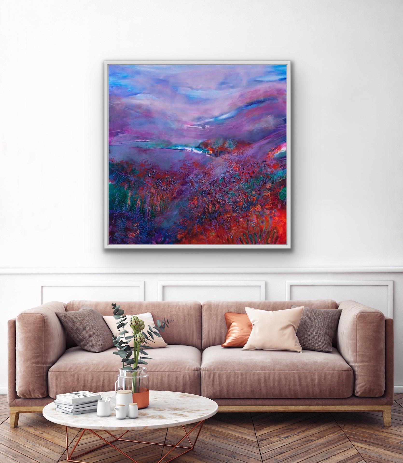 Jan Gardener
Contemplation, Earth to Heaven
Original Painting
Size: H 100cm x W 100cm
(Please note that in situ images are purely an indication of how a piece may look).

I find painting takes me into a world of contemplation, I like to prep my