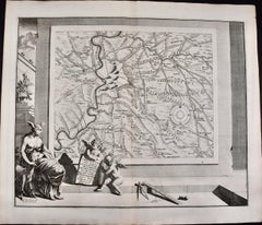 Römische Hügel, Aquädukte und Straßen: Eine Karte aus dem frühen 18. Jahrhundert von Jan Goeree