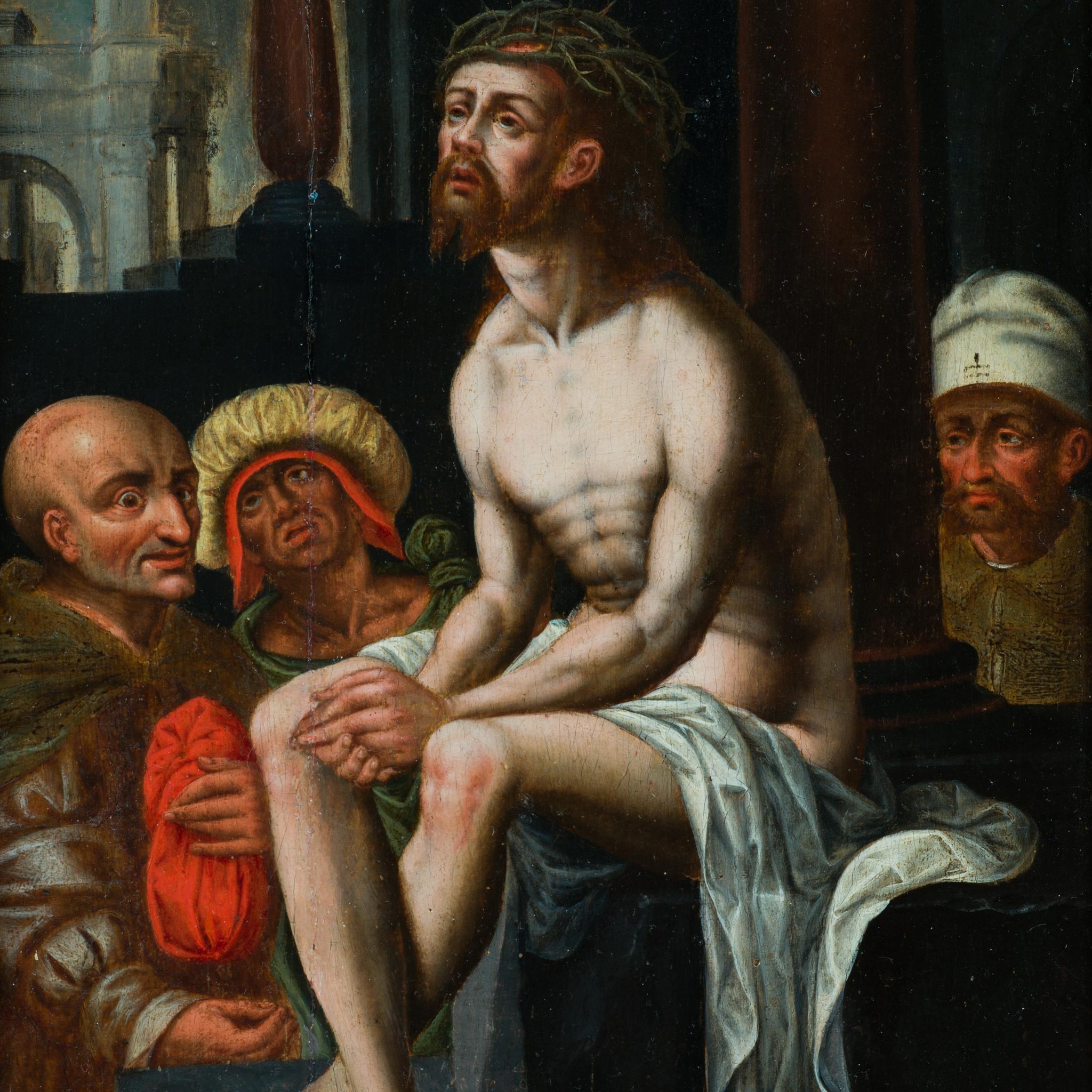 Cristo sulla pietra fredda - Dopo Jan Gossaert (Mabuse) - Painting Antichi maestri di Jan Gossaert, called Mabuse