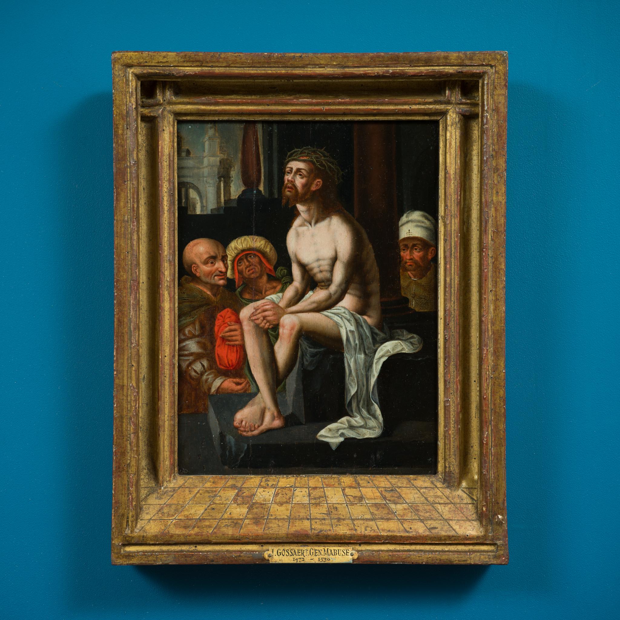 Cristo sulla pietra fredda - Dopo Jan Gossaert (Mabuse) in vendita 1