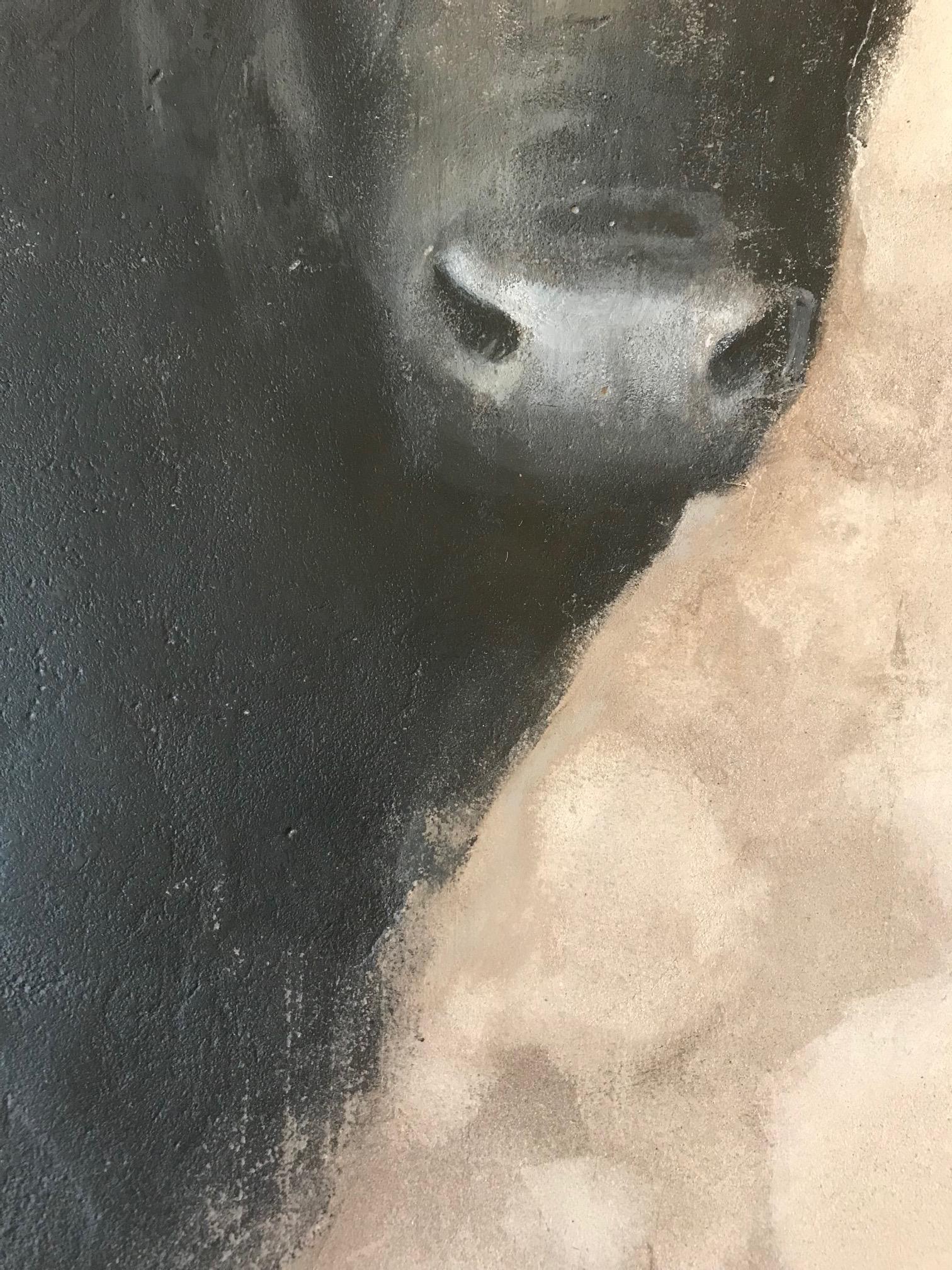 Peinture contemporaine néerlandaise Fresco avec un taureau « Bull » en vente 1