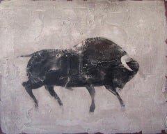 'Bull' Dutch Contemporary Fresco Painting with a Bull