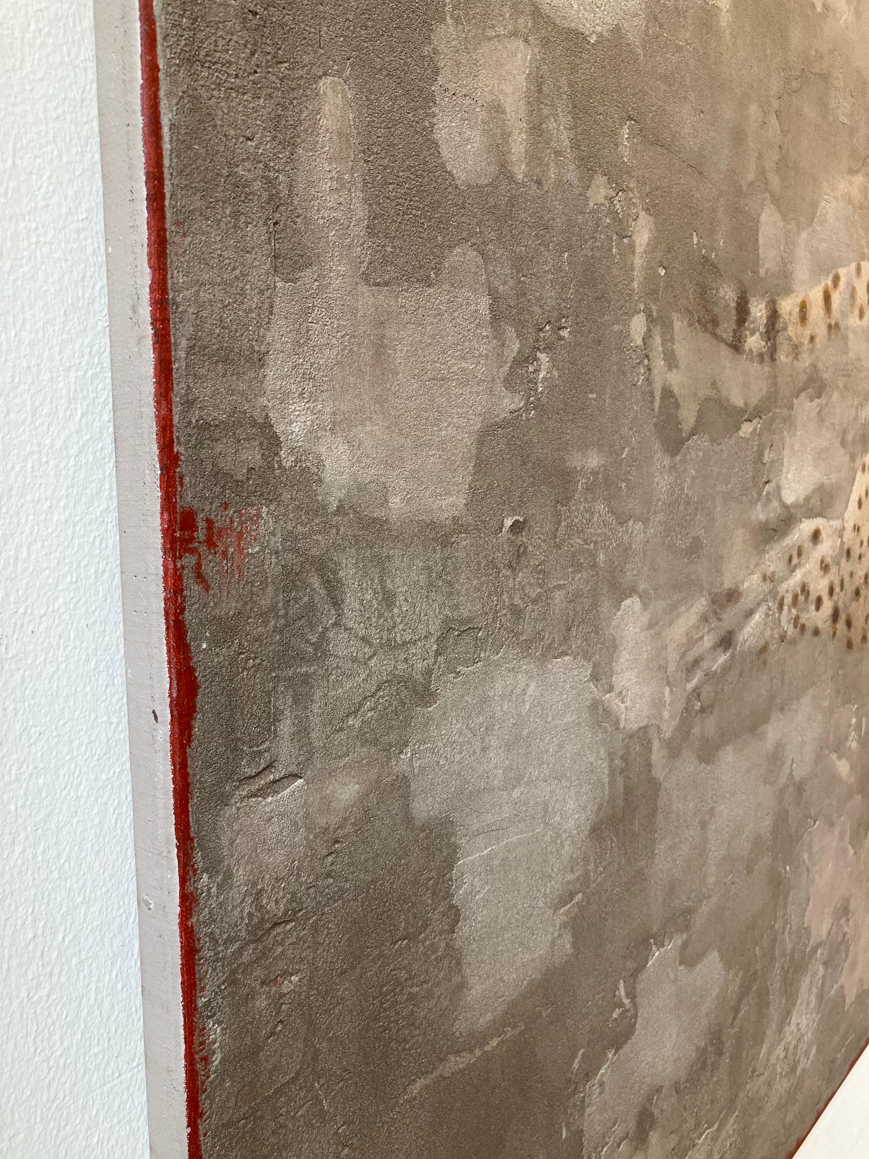 La tecnica pronunciata è la prima cosa che colpisce quando si osservano le opere di Jan Grotenbreg (1946). È innovativo e unico. Il risultato del suo metodo di lavoro idiosincratico può essere paragonato ai murales romani e medievali, il cosiddetto