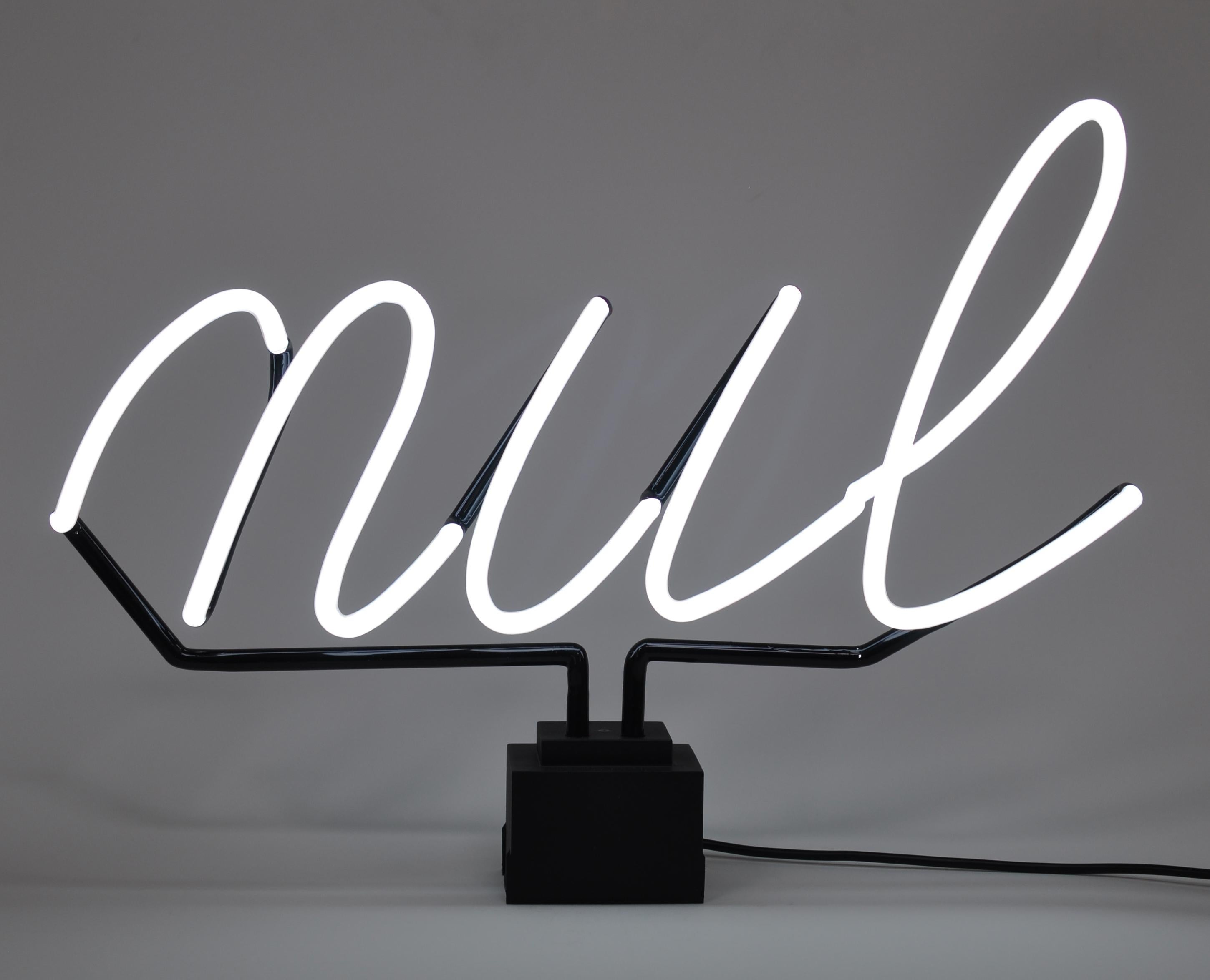 Jan Henderikse Figurative Sculpture - Nul - Contemporary, 21st Century, Sculpture, Limited Edition, Neon Light