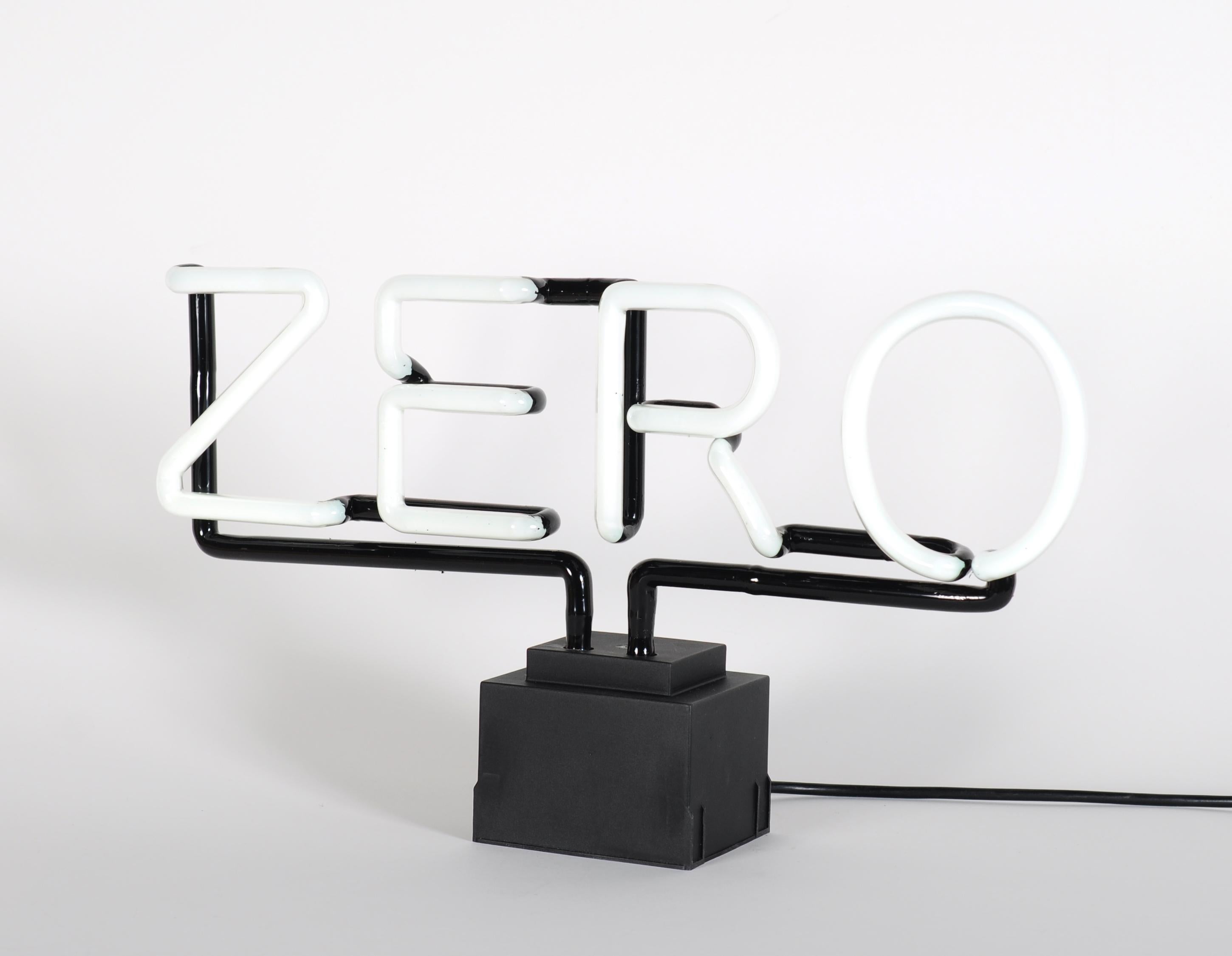 Zero - Contemporary, 21st Century, Sculpture, Limited Edition, Neon, Design For Sale 3