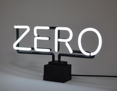 Zero - Zeitgenössisch, 21. Jahrhundert, Skulptur, Limitierte Auflage, Neon, Design