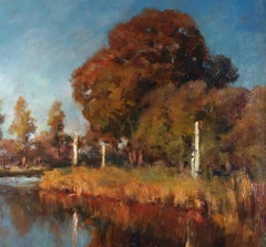 Late Summer River Landscape / - Realistic Impression -