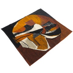 Jan Hladik Wandteppich aus Wolle – Tschechoslowakei, 1980er Jahre