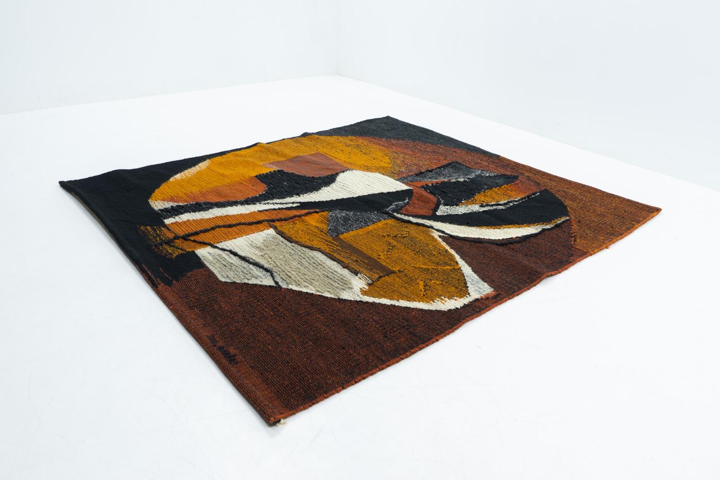 Jan Hladik Woolen Tapestry - Czechoslovakia, 1980s For Sale 1