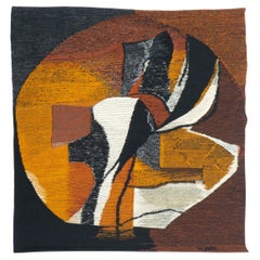 Vintage Jan Hladik Woolen Tapestry - Czechoslovakia, 1980s