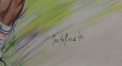 Dutch Artist Jan Hofland '1937', "Double play, tennis " 1990