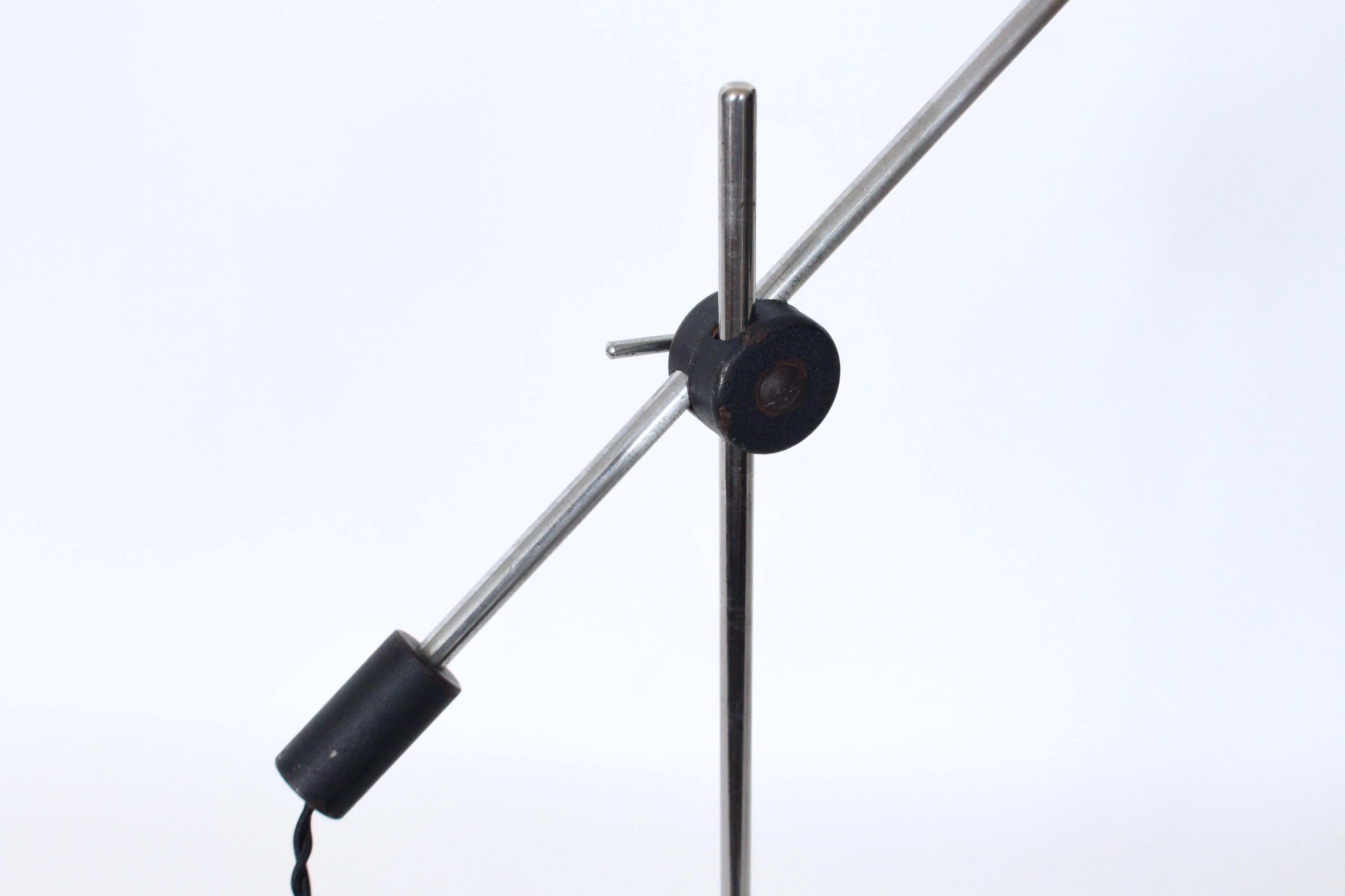 Jan Hoogervorst für Anvia Schreibtischlampe mit Gegengewicht aus Chrom und schwarzem Schirm im Angebot 8