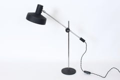 Jan Hoogervorst for Anvia Chrome Counterweight Desk Lamp with Black Shade