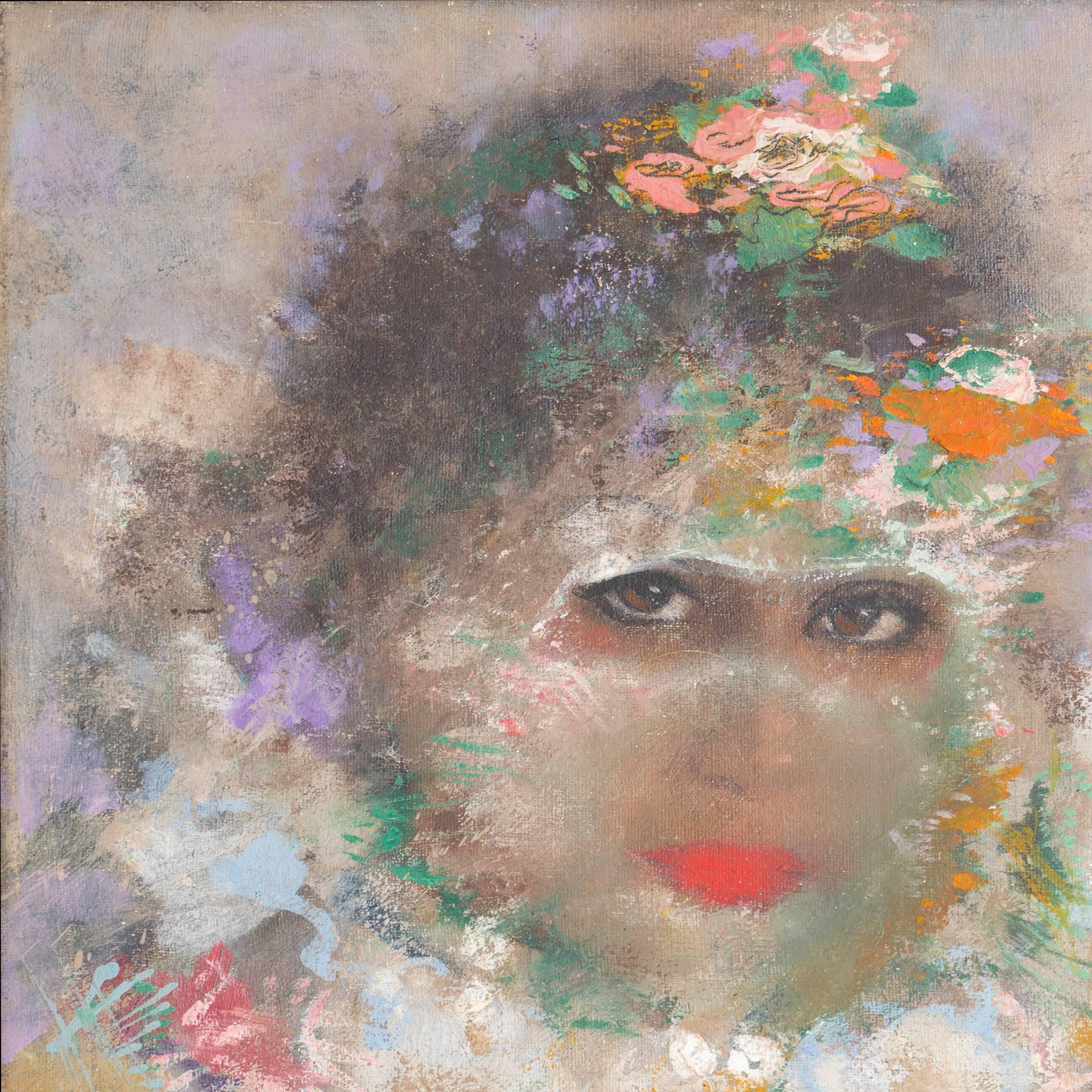 'Young Woman', Grande Chaumière, Hague Academy of Fine Arts, Brooklyn Museum - Painting by Jan Hoowij