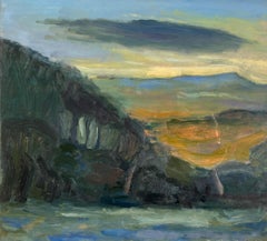 'Dusk, BulBarrow, Dorset',  Original oil painting, signed  c2004.