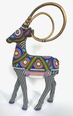 "Calíope", Contemporáneo, Técnica mixta, Cuentas, Escultura, Animal, Figurativo