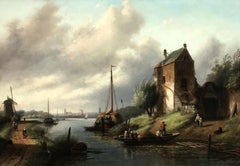 Vista sul canale olandese
