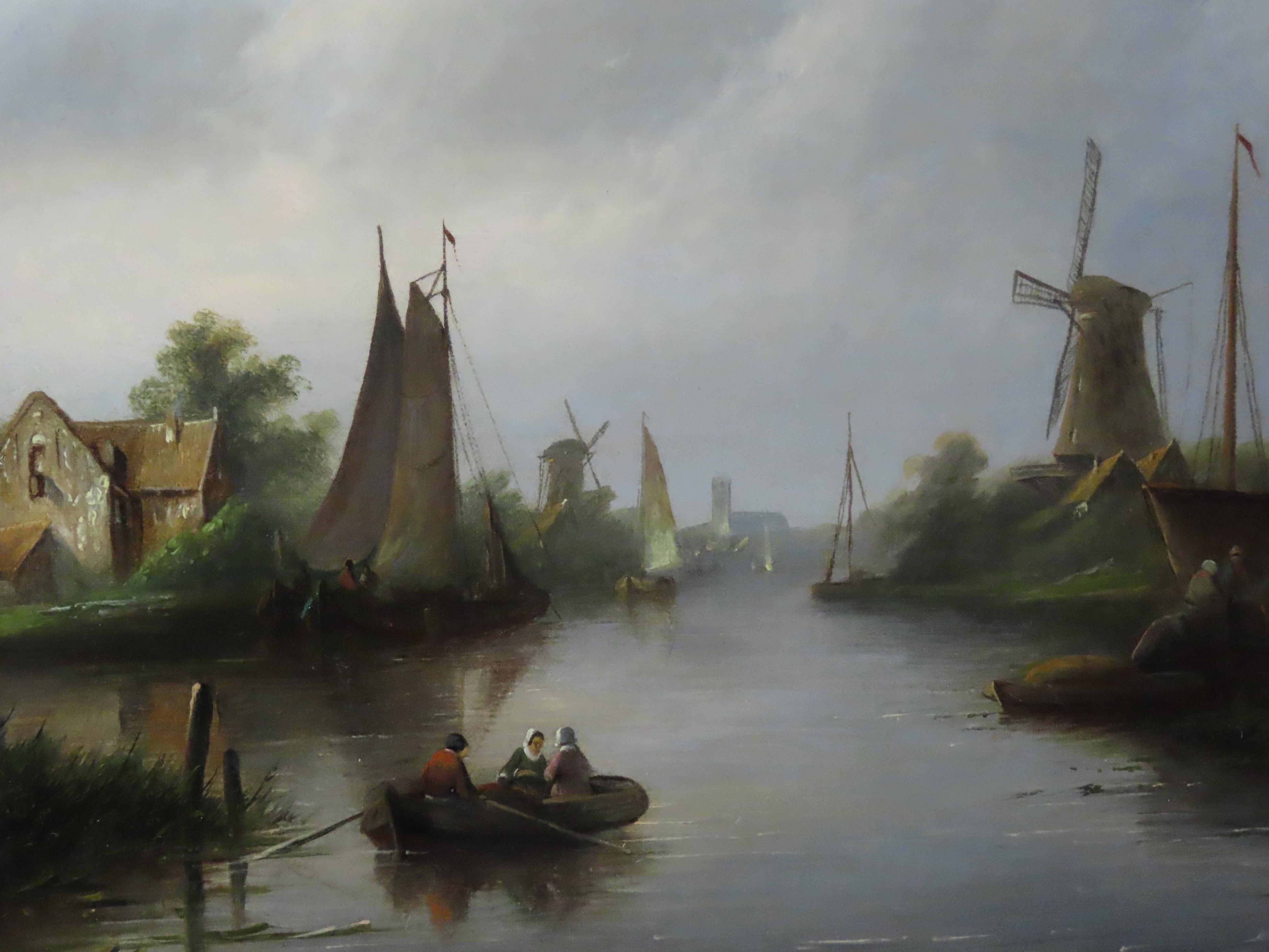 Öl auf Leinwand von Jan Jacob Conrad Spohler. 