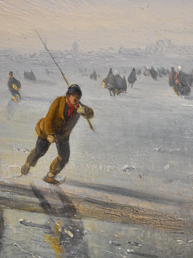 'IJsvertier' - Winter Scene - Jan Jacob Spohler - Around 1850 - Dutch - Ice For Sale 3