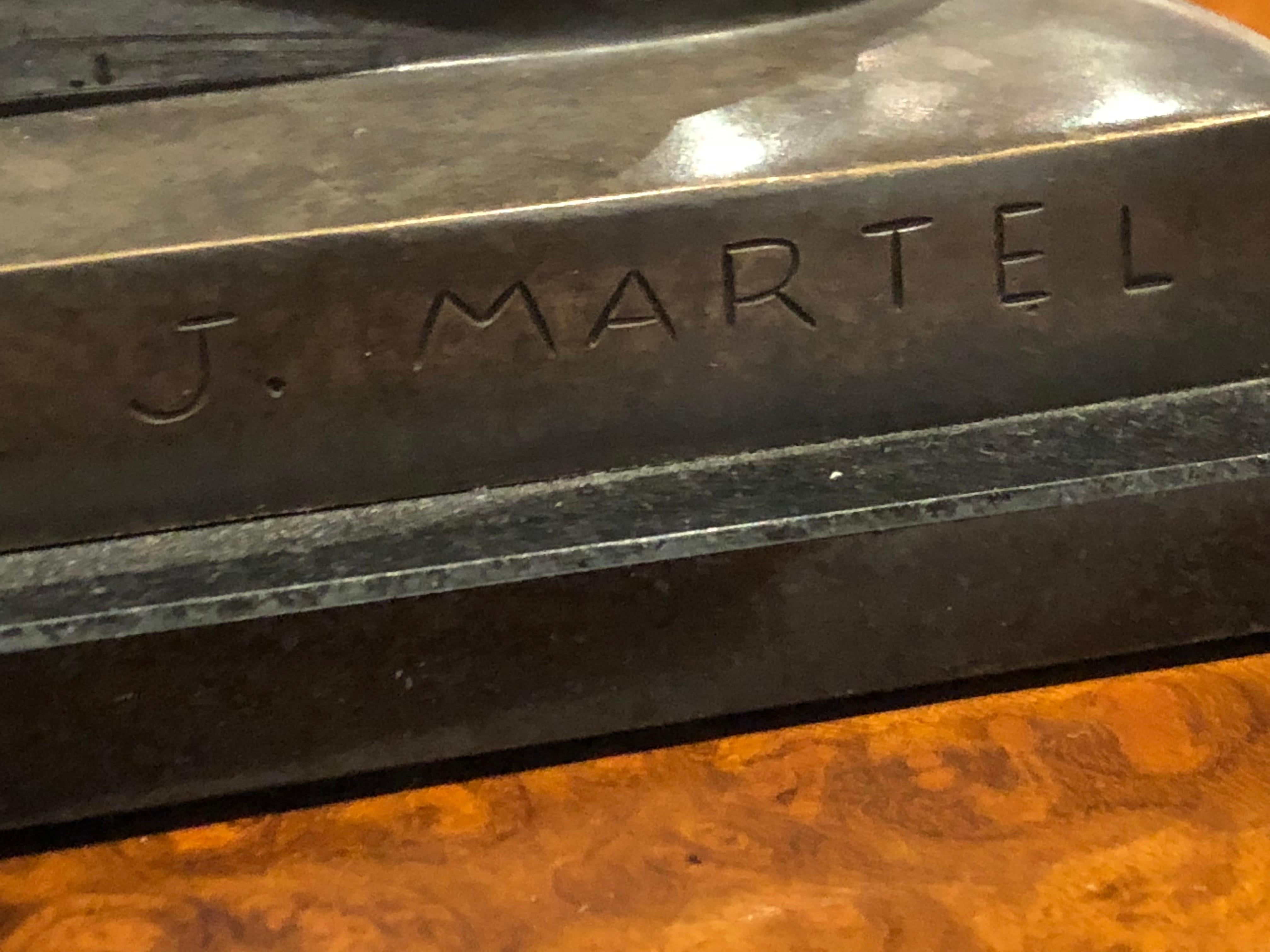 Jan & Joel Martel Art Deco Bronze-Fledermausstatue, Jan & Joel Martel im Zustand „Gut“ im Angebot in Oakland, CA