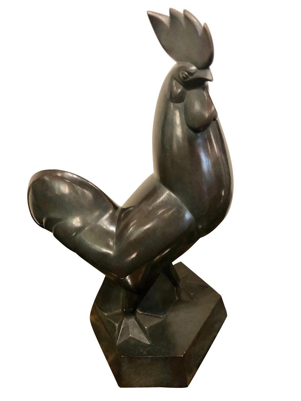 Jan & Joel Martel Art Deco Bronze Rooster 1 of 8 6