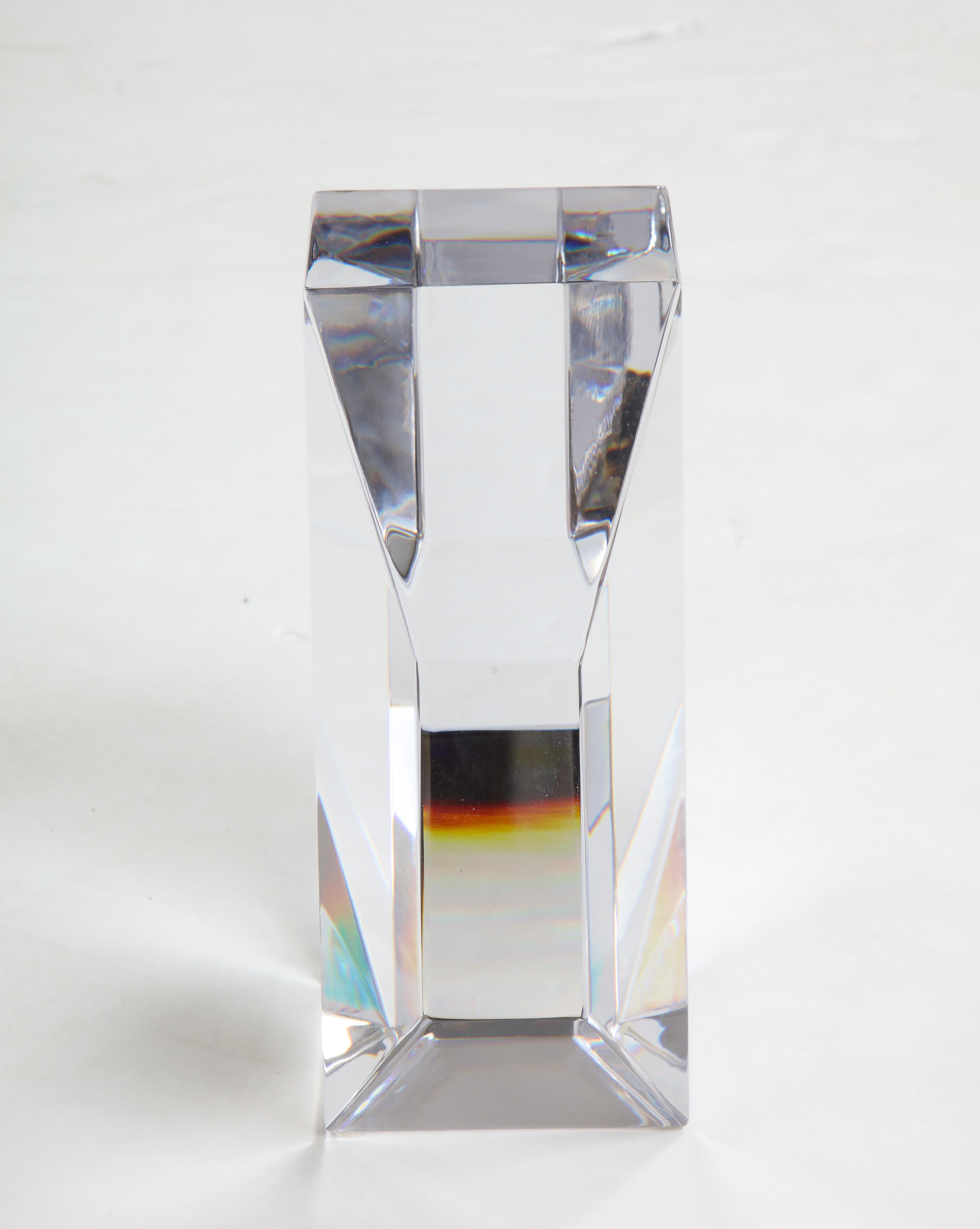 Jan Johansson for Orrefors Modernist Glass Sculpture For Sale 5