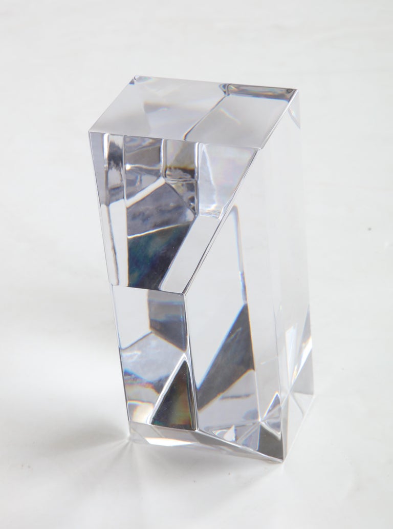 Jan Johansson for Orrefors Modernist Glass Sculpture For Sale 3