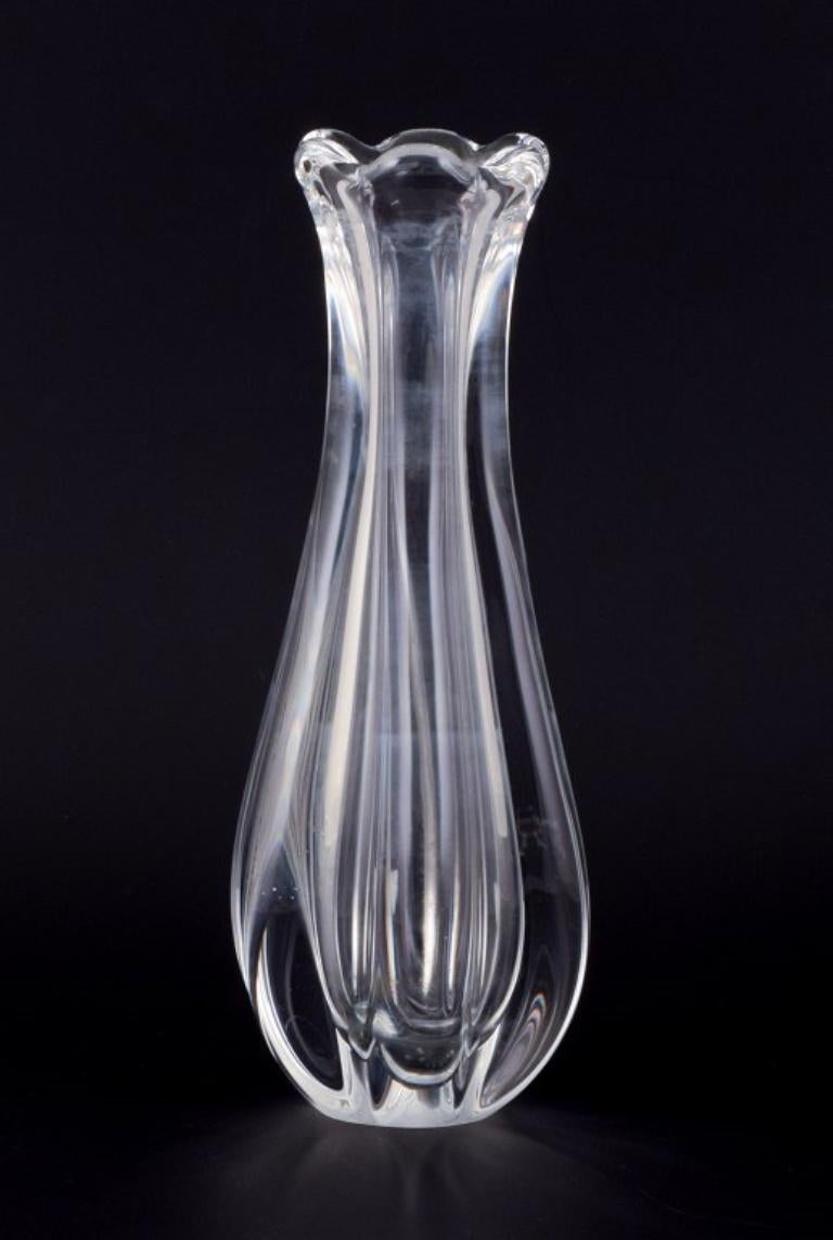 Jan Johansson per Orrefors, Svezia. Vaso in vetro artistico 