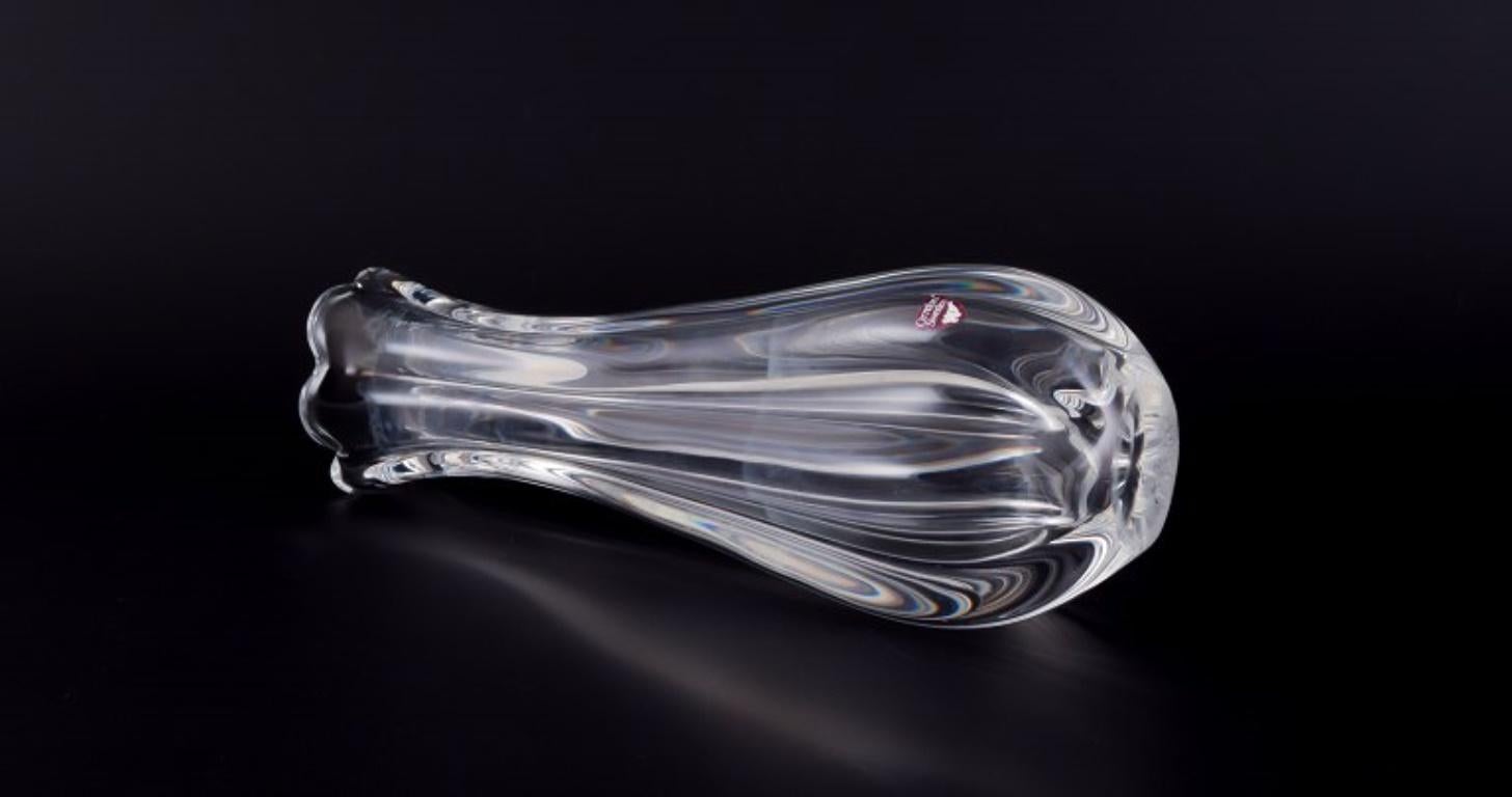 XX secolo Jan Johansson per Orrefors, Svezia. Vaso in vetro artistico 