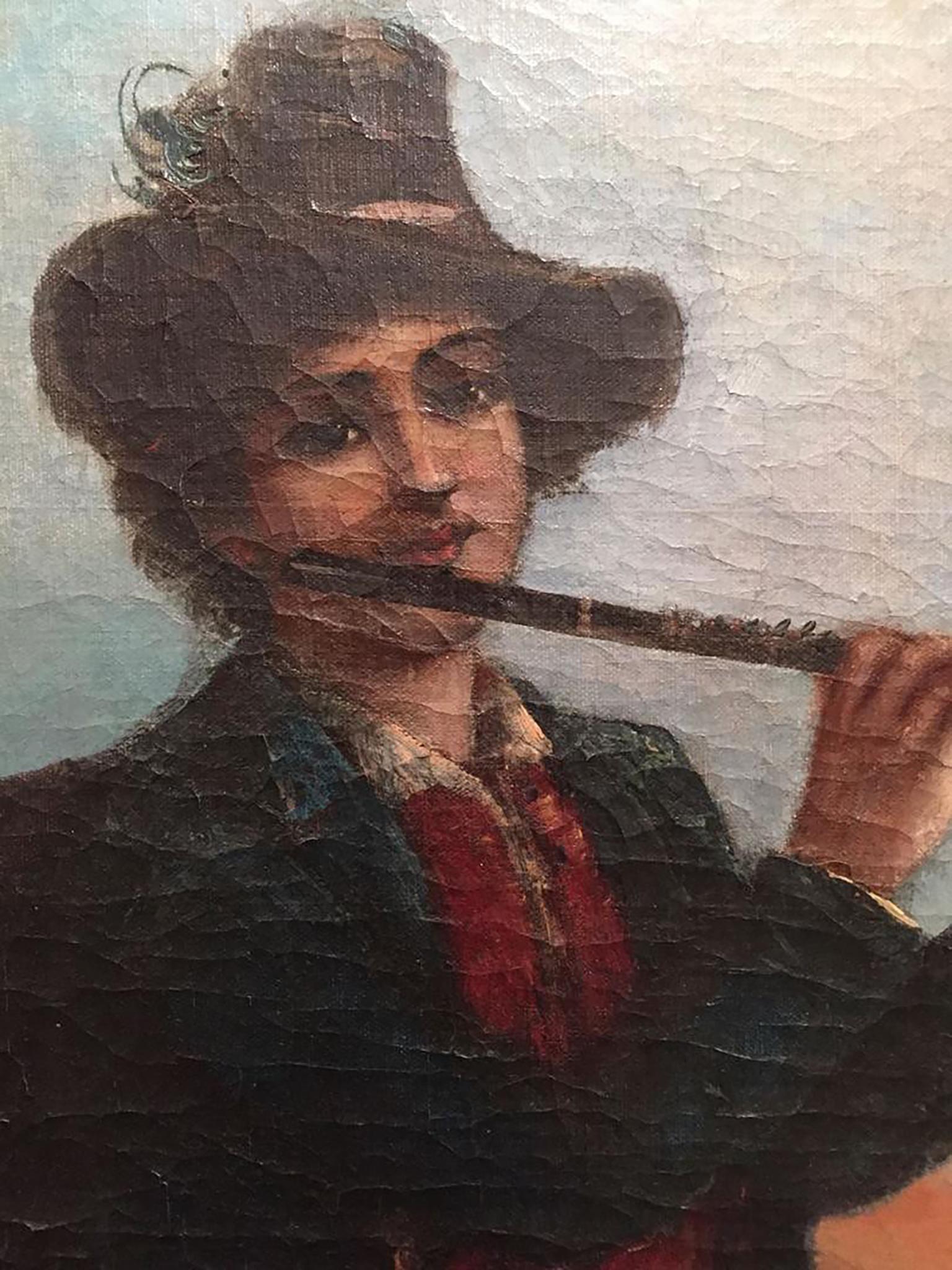 Portrait-Ölgemälde der europäischen Schule des 19. Jahrhunderts von Jan Kalbeck 2