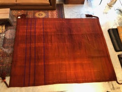 Burgundy Moroccan Flat-Weave Rug with Tassels, Haik10 Jan Kath