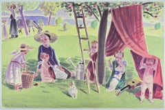 In the Countryside - Lithograph by Jan Knap - 1999