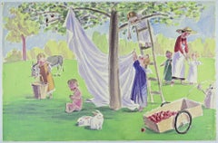 In the Countryside - Lithograph by Jan Knap - 1999