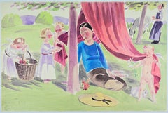 In the Countryside - Lithograph by Jan Knap - 1999