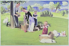 In the Countryside - Lithograph by Jan Knap - 1999