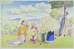 In the Countryside - Lithograph by Jan Knap - 1999