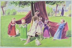 Auf dem Lande - Lithographie von Jan Knap - 1999