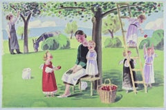 In the Countryside - Lithograph by Jan Knap - 1999