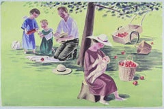 In the Countryside - Lithograph by Jan Knap - 1999
