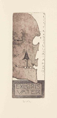 Ex Libris Vater - Etching by Jan Konupek - Early 20th Century