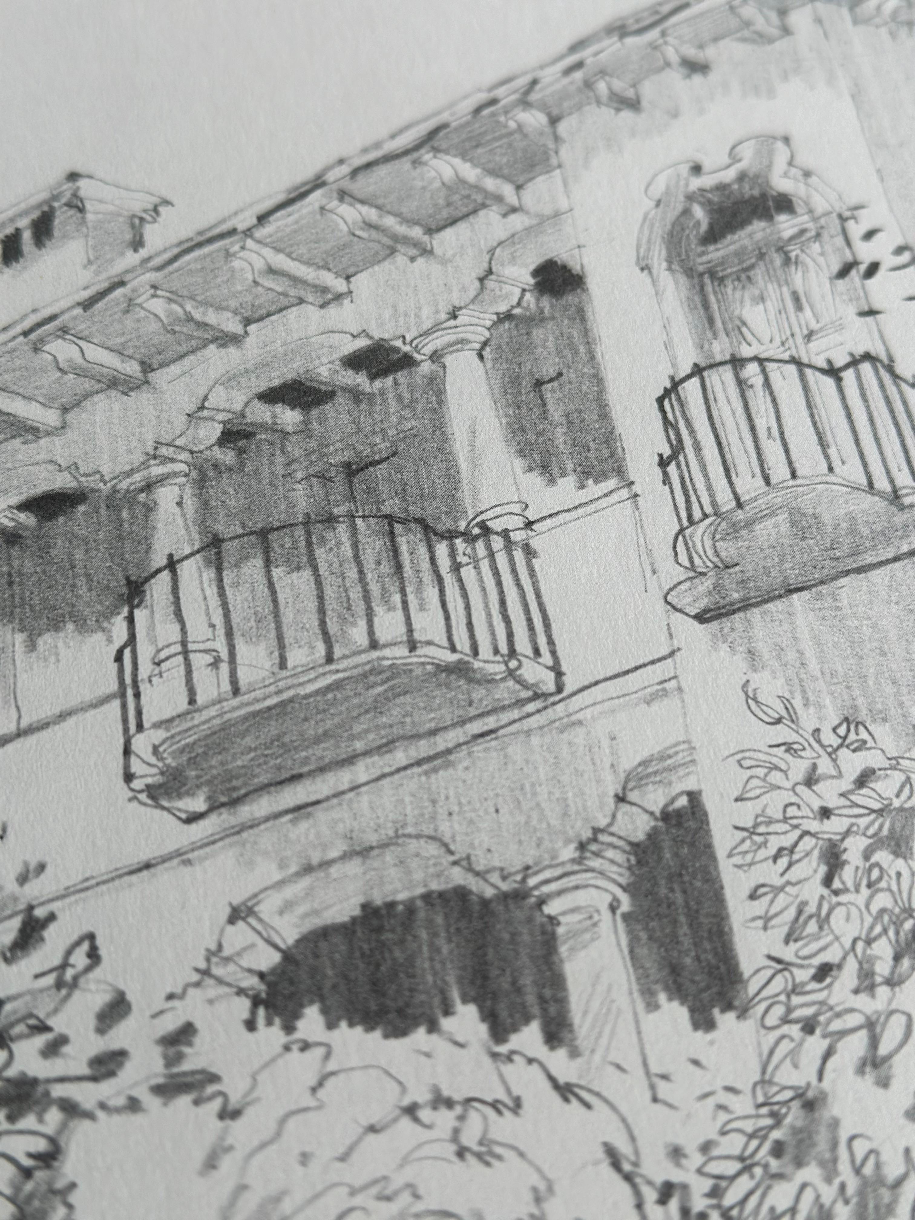 Jan Kristofori Original Pencil Sketches, Set of 3, Authentic Swiss Motives For Sale 4