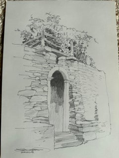 Jan Kristofori Original Pencil Sketches, Set of 3, Authentic Swiss Motives