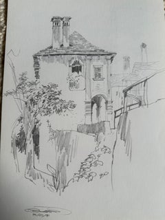 Jan Kristofori Original Pencil Sketches, Set of 3, Authentic Swiss Motives