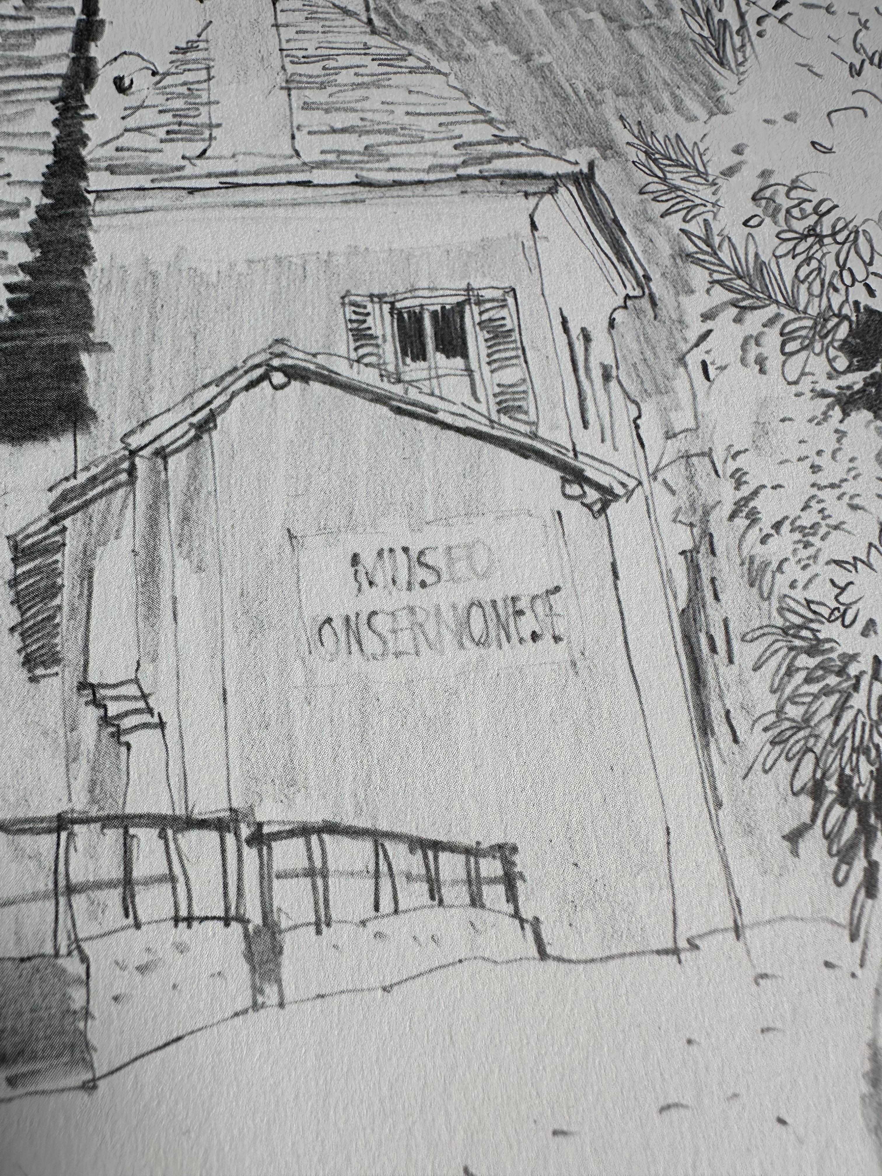 Late 20th Century Jan Kristofori Original Pencil Sketches, Set of 3, Authentic Swiss Motives For Sale
