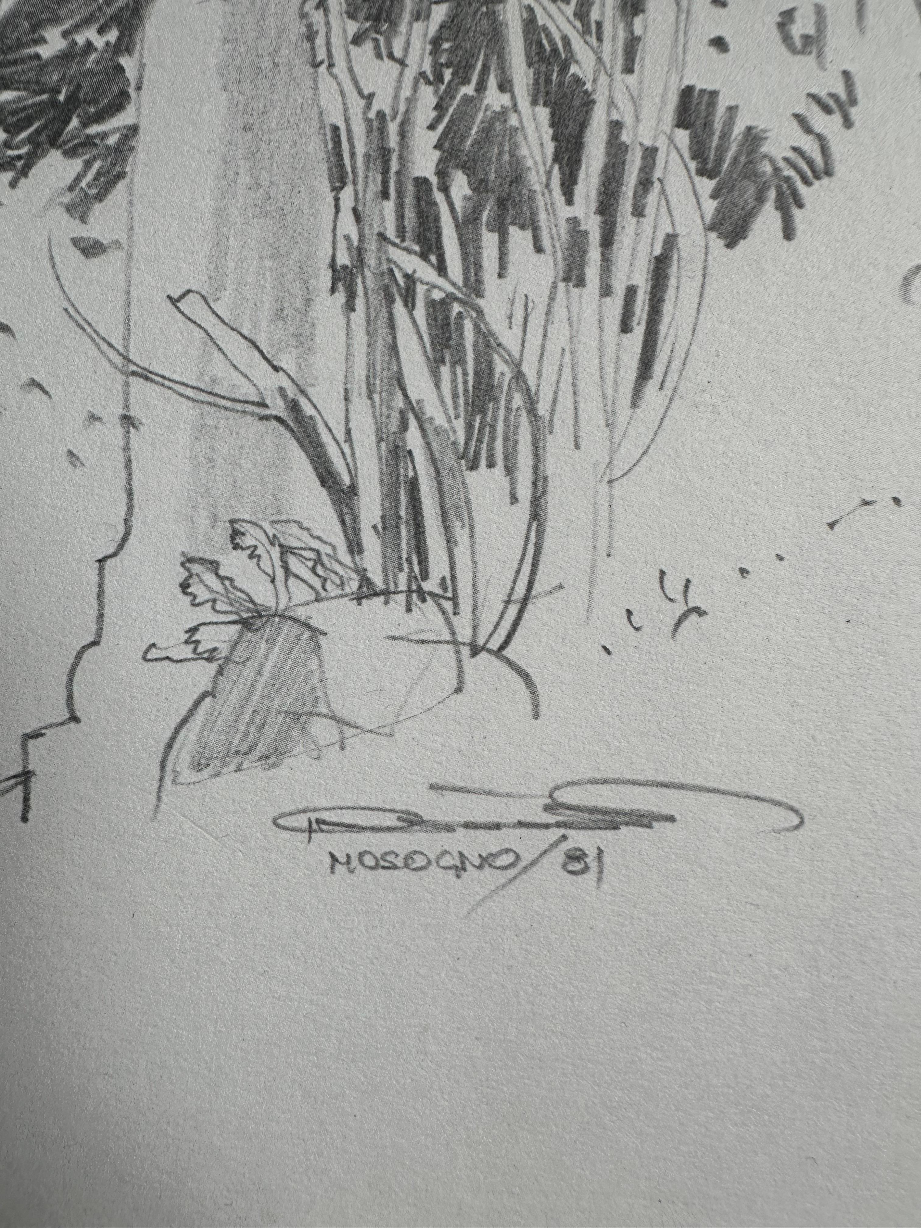 Jan Kristofori Original Pencil Sketches, Set of 3, Authentic Swiss Motives For Sale 1